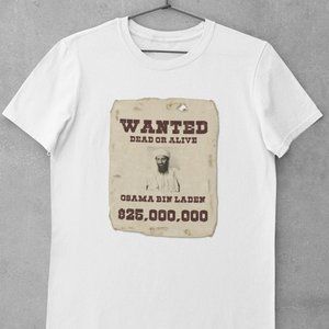 Osama Bin Laden Wanted Poster Shirt